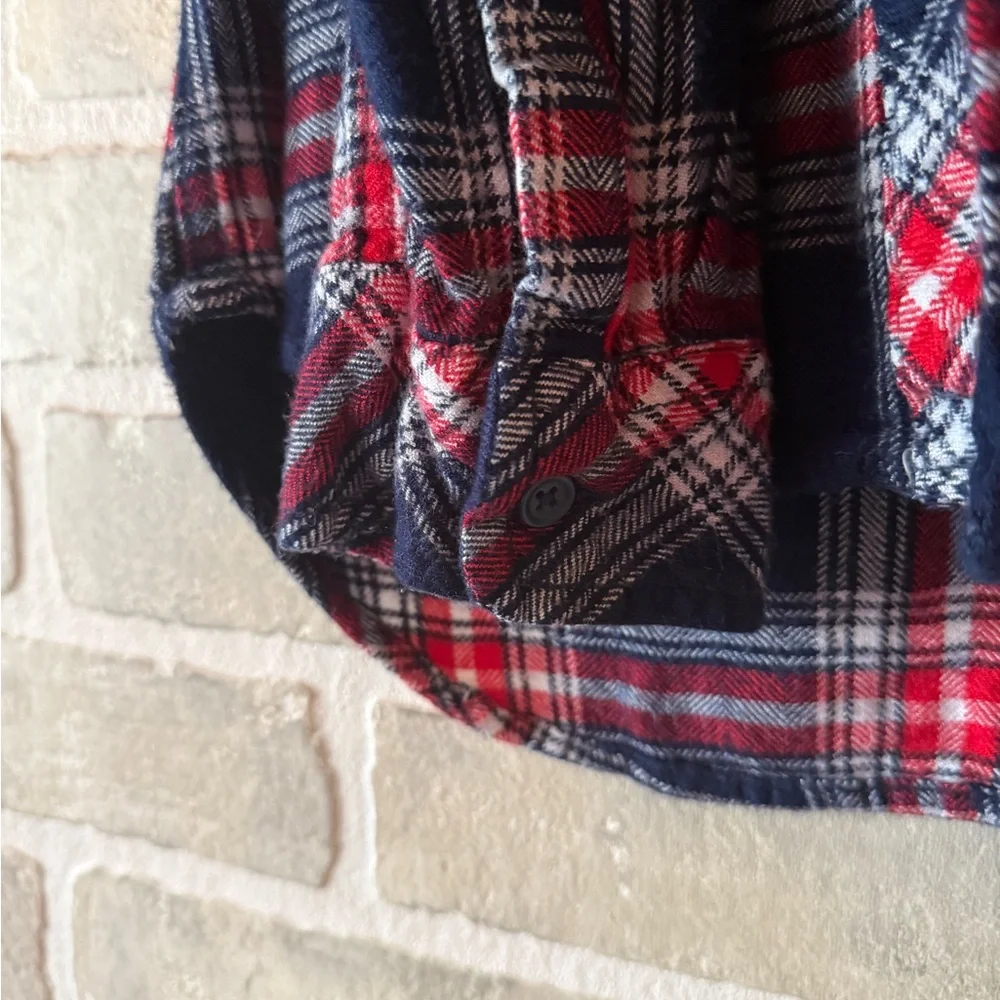 beachlunchlounge Red and Blue Plaid Shirt - Picture 4 of 6